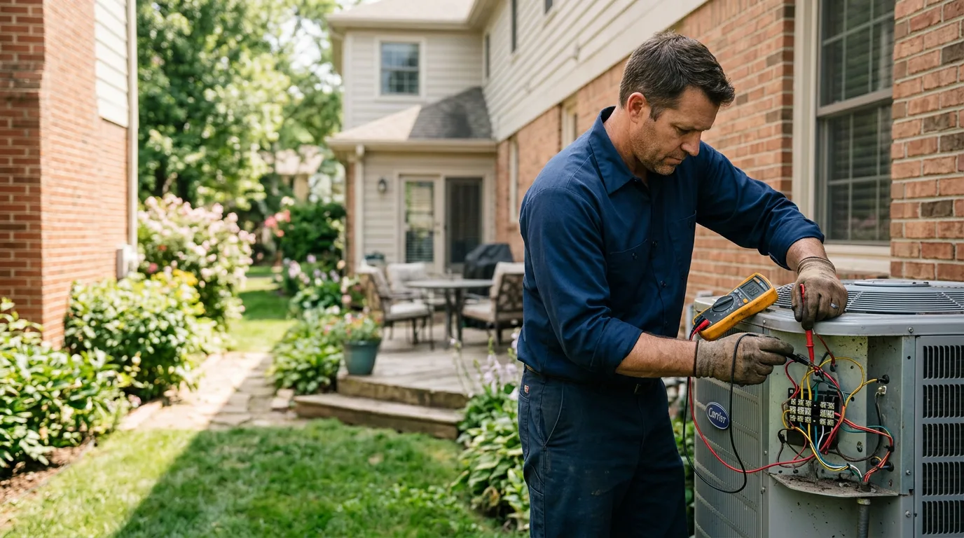 HVAC technician working near Gettysburg, SD
